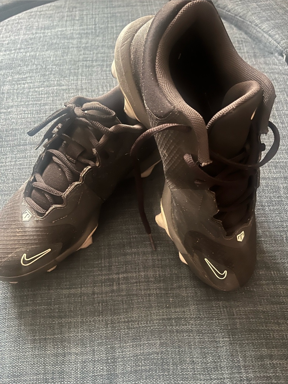 Nike Force men’s  Trout Black& White Pro MCS Baseball Cleats